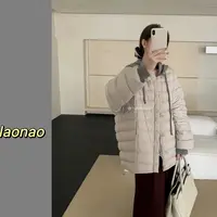 Naonao～韩系针织帽排骨风羽绒服外套
