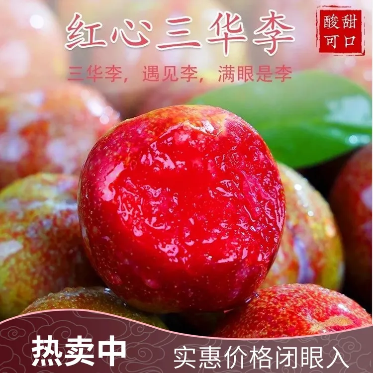 广西现摘现发红心三华李顺丰包邮新鲜水果酸脆可口当季必备