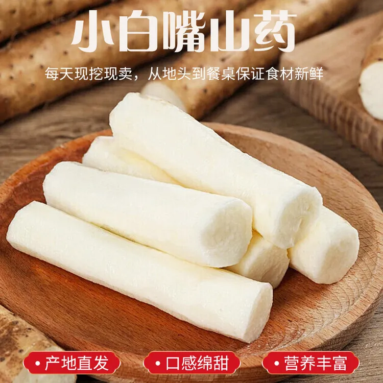 河北正宗小白嘴铁棍山药新鲜带土装山药口感软糯农家种植产地直发