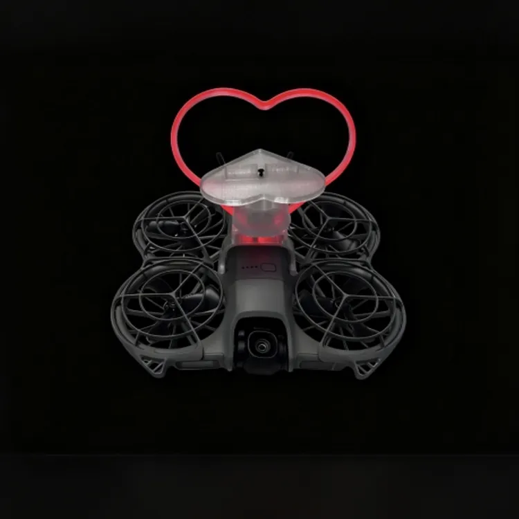 适配DJI大疆NEO2发光爱心送戒指支架neo2专用送戒指神器浪漫表白
