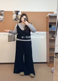 【小王家】气质显瘦阔腿裤秋季休闲风高腰时尚版型休闲韩版