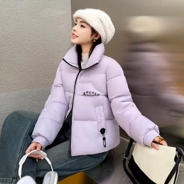 666#-5【衣长58】加厚棉服立领外套冬季新款韩版加厚保暖时尚外套女