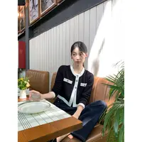 【年终钜惠】高定系列|  c*anel 法式重工黑白针织开衫  M4377304