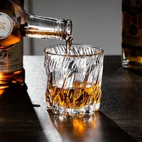 日式加厚威士忌酒杯玻璃洋酒杯无铅玻璃高颜值家用喝水杯网红爆款