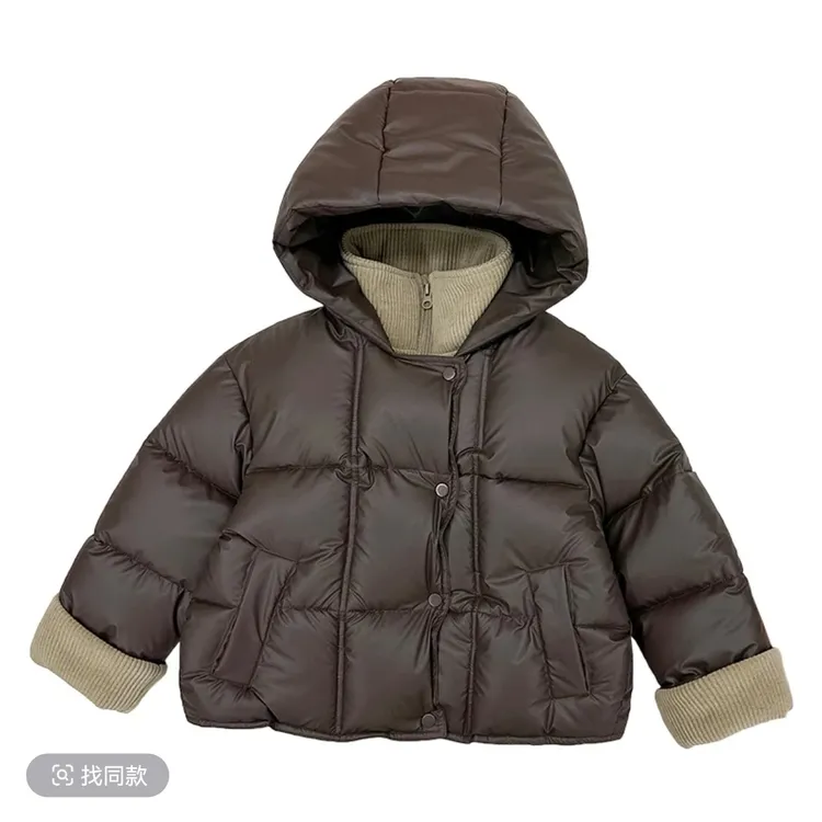 男童棉衣2025冬季新款连帽棉服外套时尚休闲宽松加厚保暖韩版百搭