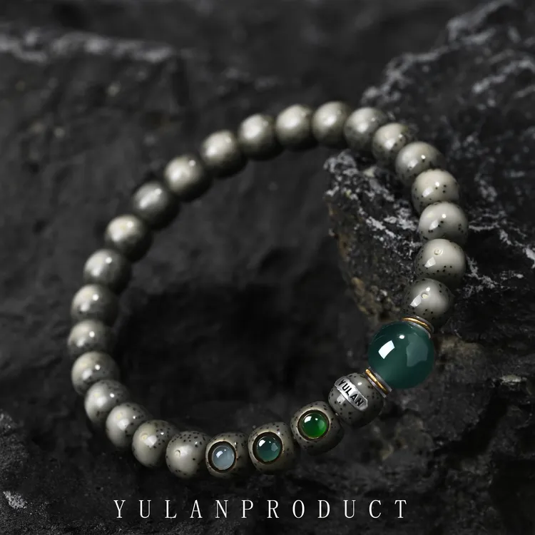 龙虎山【钰翡·渐冰】-星月菩提-8*7糯冰镶嵌款搭配-原创设计款