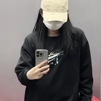 028新款美式痞帅上衣重磅潮牌百搭圆领宽松休闲卫衣