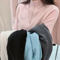 [姑妈家] 高定欧货串珠羊绒绵羊毛时尚百搭毛衣