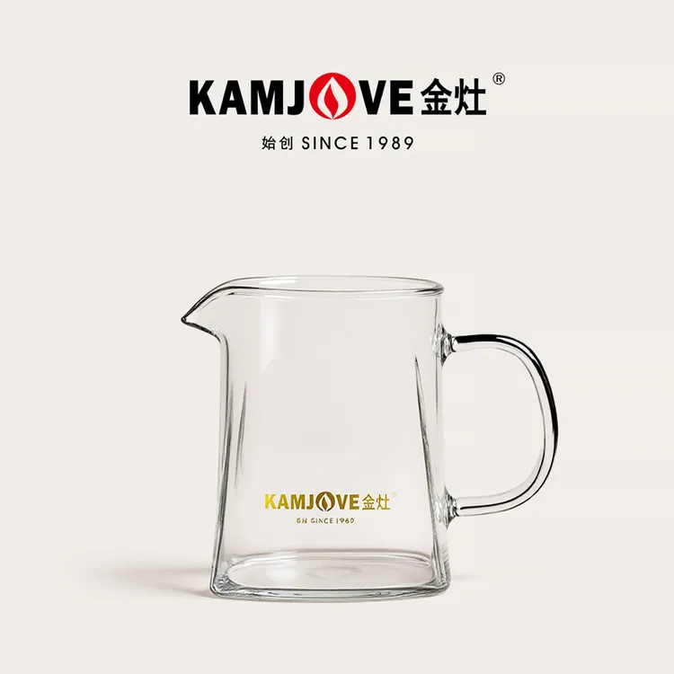 金灶GO-31耐高温公道杯加厚玻璃分茶器天圆地方创意公杯茶艺配件