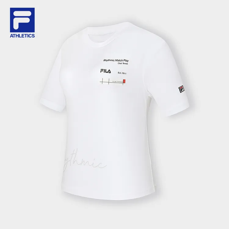 Fila/斐乐女款圆领短袖时尚休闲运动夏季透气舒适百搭A11W423113F