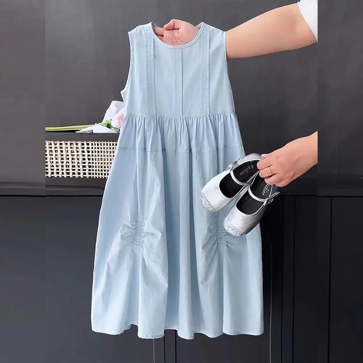 巴拉巴拉适用女童连衣裙夏季2025新款潮儿童度假风裙子夏装女孩无