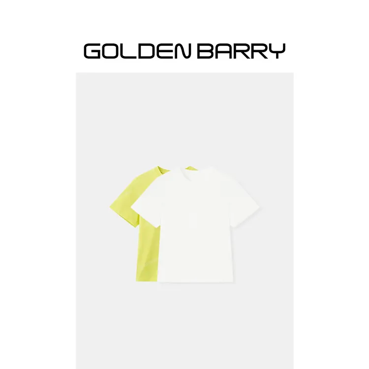 GOLDENBARRY简约休闲时尚圆领百搭短袖T恤上衣201958-1