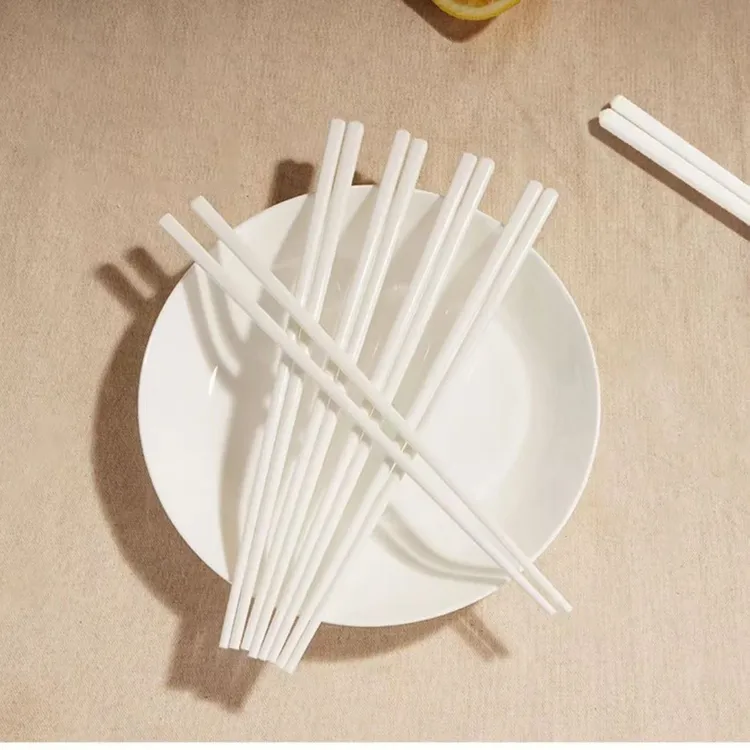 食品级优等陶瓷骨筷高温抗菌防霉防滑家用筷子易清洗可进微波炉
