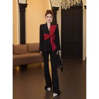 【温迪专属】春秋气质时尚黑色法式名媛套装 JX189+ JX047