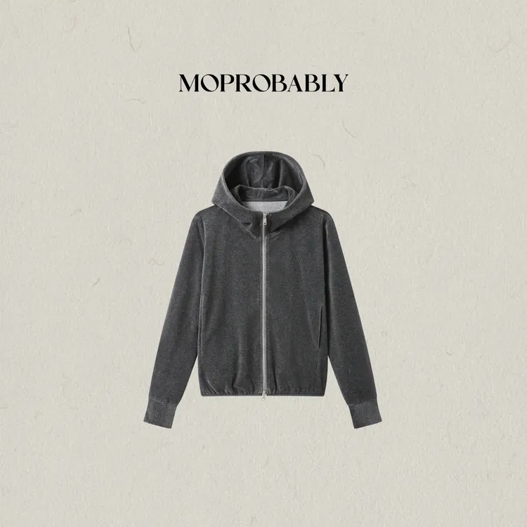 Moprobably李予诺「绵尚」时尚连帽外套休闲裤L5349013+L5351029