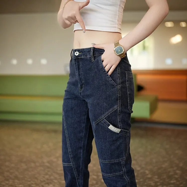 秋冬男士加绒牛仔裤显瘦紧身长裤牛仔裤男士秋冬款裤子痞帅