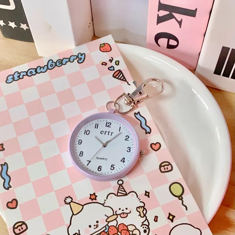 中高考专用小巧迷你夜光指针中高考静音表青少年石英怀表女款学生