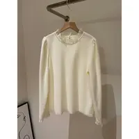 【初杏】花边领蕾丝打底衫2721