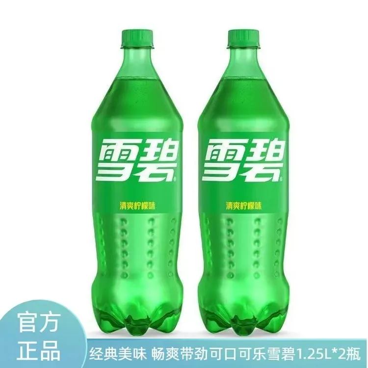 【冲量2瓶】雪碧1.25L*2瓶大瓶装碳酸饮料柠檬味汽水聚餐酒席饮料
