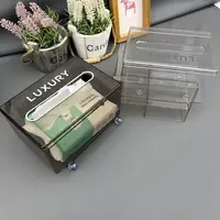 【随机颜色】轻奢多功能收纳纸巾盒笔筒化妆品置物架2个【汤家限定】