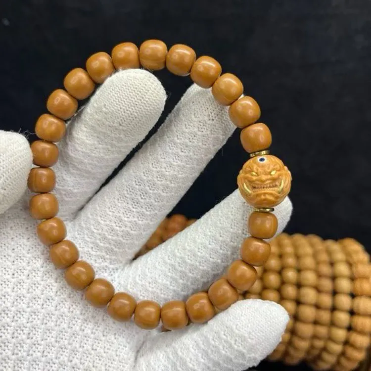 全品二等恶僧镶嵌雕刻系列搭配老型猴头核桃手串