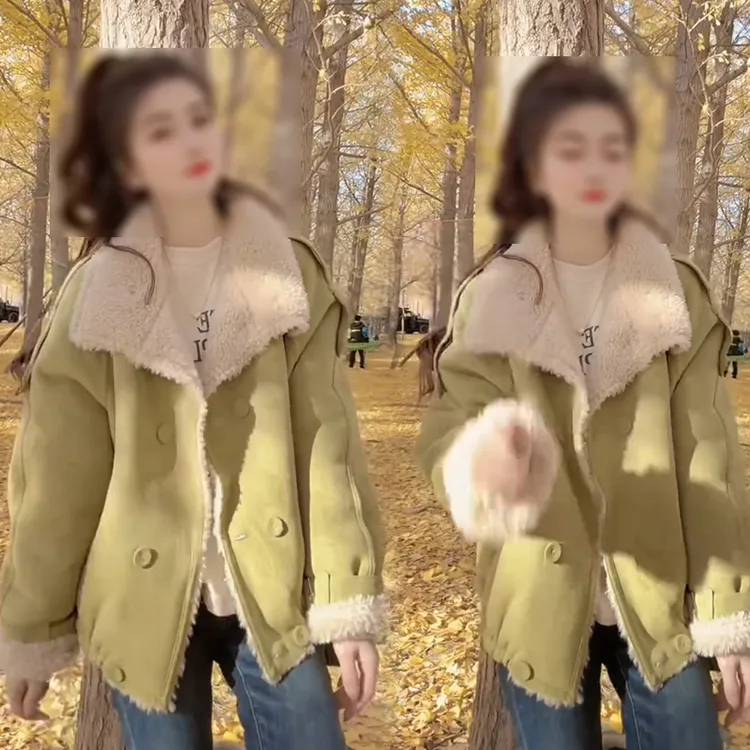 2025秋冬新款时尚显瘦气质网红高档洋气女高级百搭宽松大码外套潮