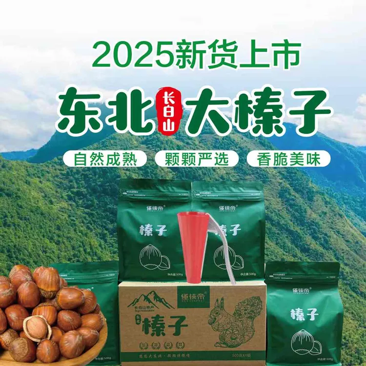 懂榛帝东北大榛子当季新货自然成熟高端营养坚果榛子东北榛子炒熟