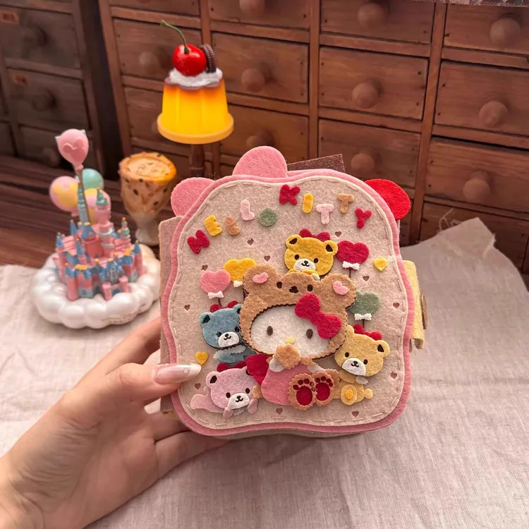 kitty不织布成品手工创意diy照片拍立得收纳不织布相册成品出售
