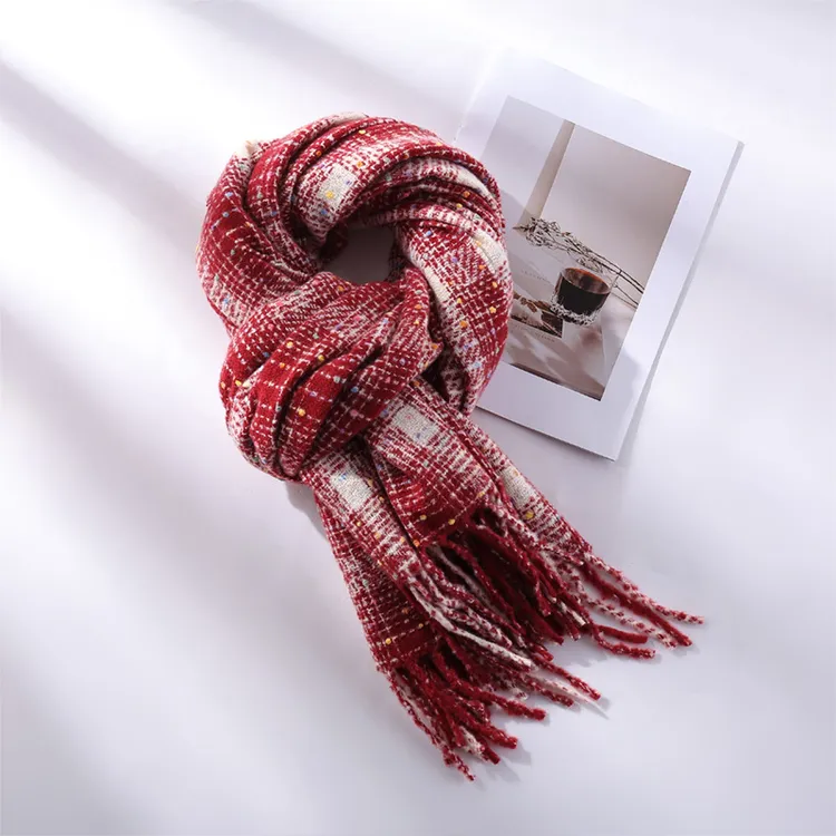 秋冬厚款围脖围巾+ins风撞色设计+主播同款65×195cmJL