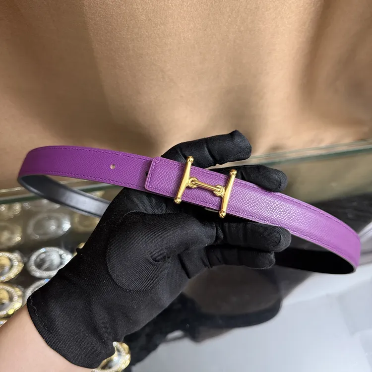 新款女士高档皮带休闲工字扣H扣牛皮腰带潮流时尚休闲百搭韩装饰