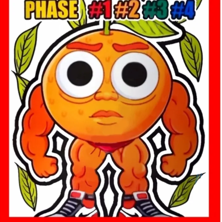 外国山海经橙子肌肉健身盲袋儿童益智专注力手工盲袋图纸材料包