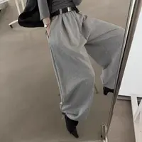 ZLAbout-us【早秋上新】宽松垂感慵懒休闲阔腿卫裤 15058