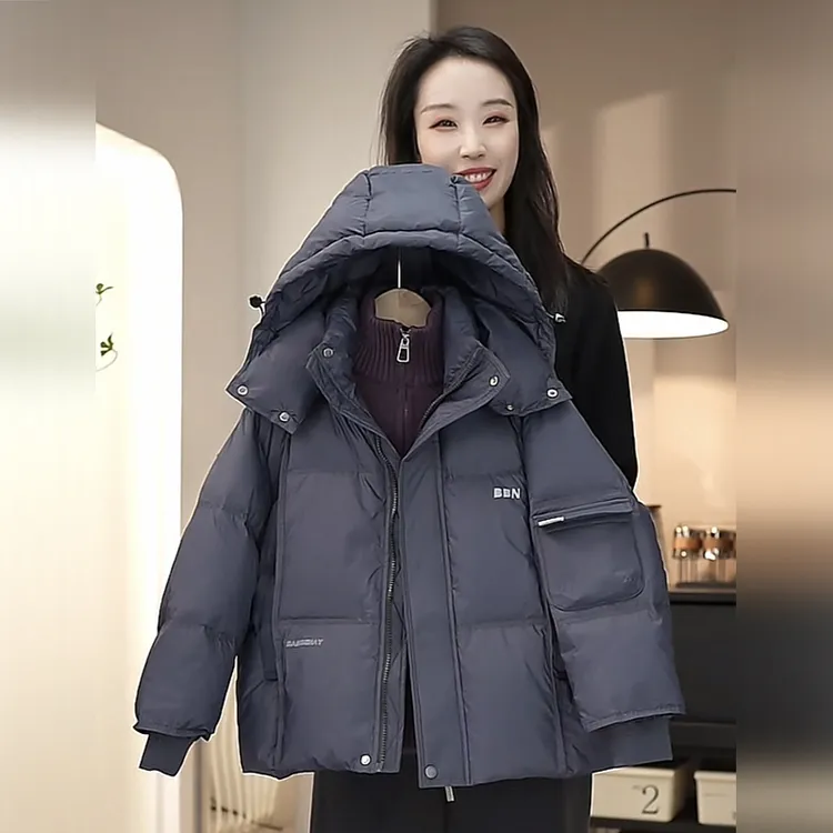 班贝纳【现货】潮男童保暖90白鸭绒羽绒服外套冬款中大童宽松G5541