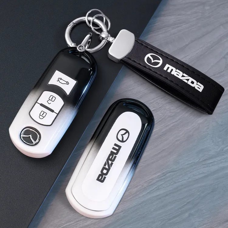 适用马自达昂克赛拉钥匙套CX4阿特兹CX5马3创意汽车包高档壳扣男