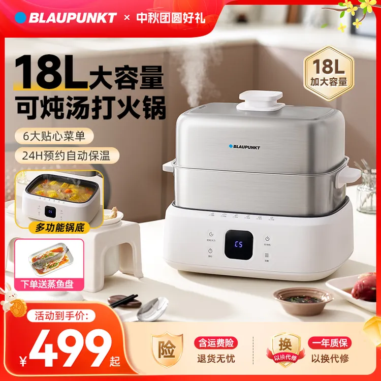 【专属】蓝宝电蒸锅家用多功能大容量蒸蛋器多功能早餐机电蒸锅ZG11