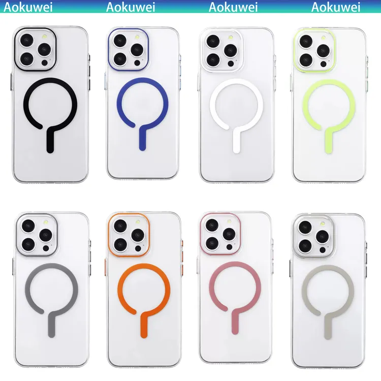 问号高透透明强磁简约适用苹果17promax手机壳16promax防摔15新款