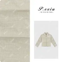 90%白鸭绒撞色格纹韩系减龄感羽绒服 B112
