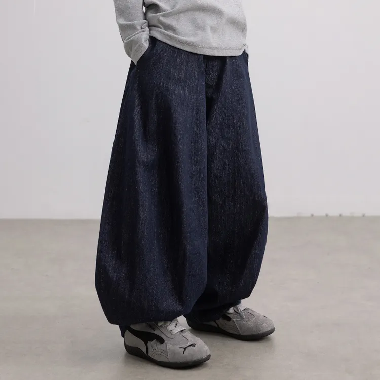 【2025秋款上新】男童牛仔裤儿童韩版洋气宽松春秋季长裤男孩灯笼裤