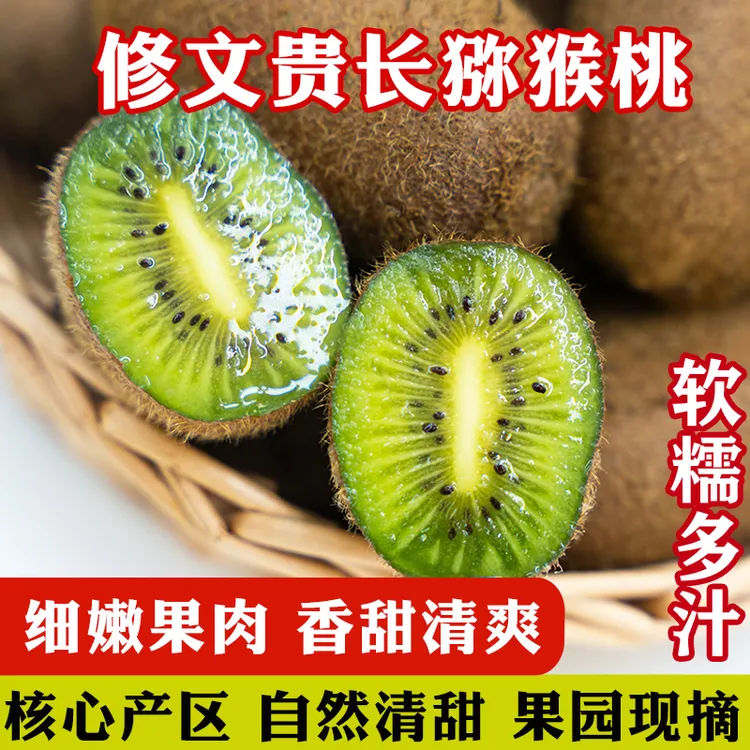 贵州修文猕猴桃新鲜好吃产地直发高山现摘孕妇应季水果香甜多汁