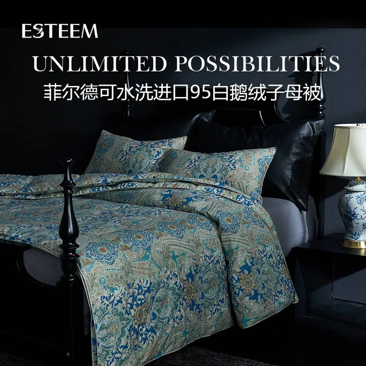 ESTEEM/宜庭菲尔德可水洗鹅绒被两件套