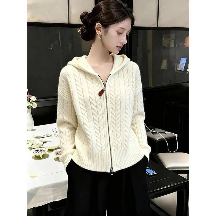 2025秋冬季新款淡人高知穿搭软糯休闲显瘦时尚气质长袖毛衣针织衫