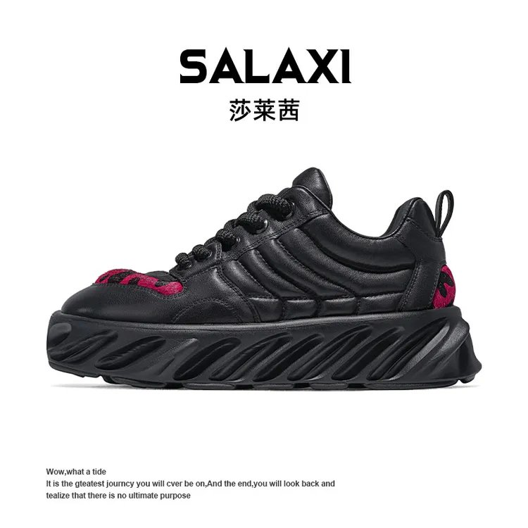 SALAXI/莎莱茜 2025冬季新品潮流时尚潮鞋厚底男女增高百搭运动鞋