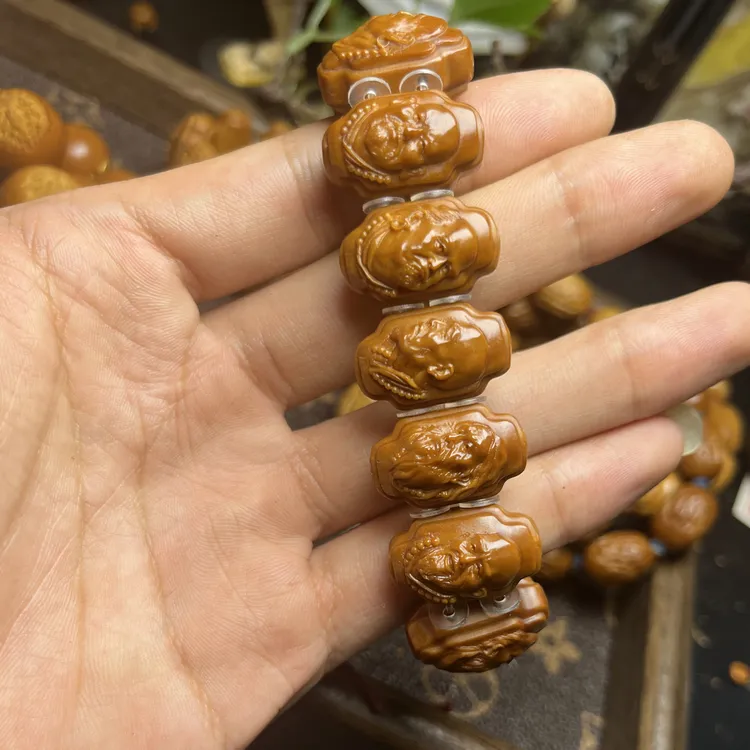 铁头核手工原版十二尊者手牌男女文玩手串吊坠脖挂网红同款