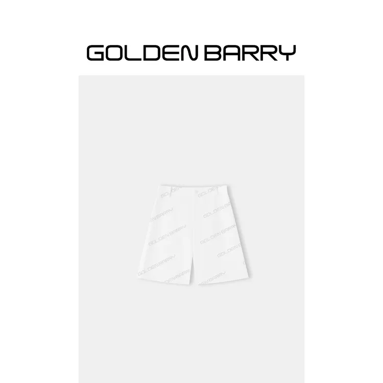 GOLDENBARRY「白茶」时尚简约短裤五分裤566002