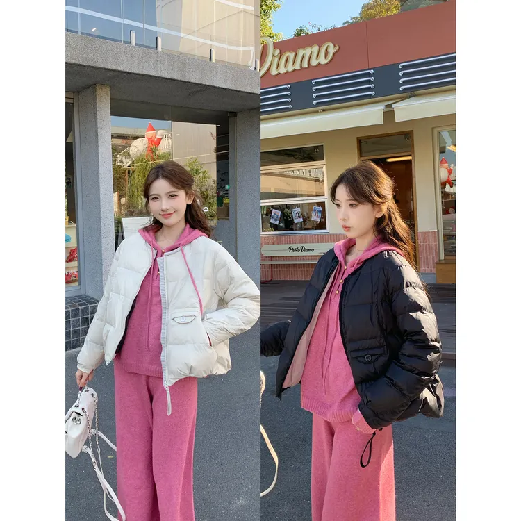 SHAOER【雪芙小暖包】冬季轻薄短款圆领羽绒服外套S725X21745