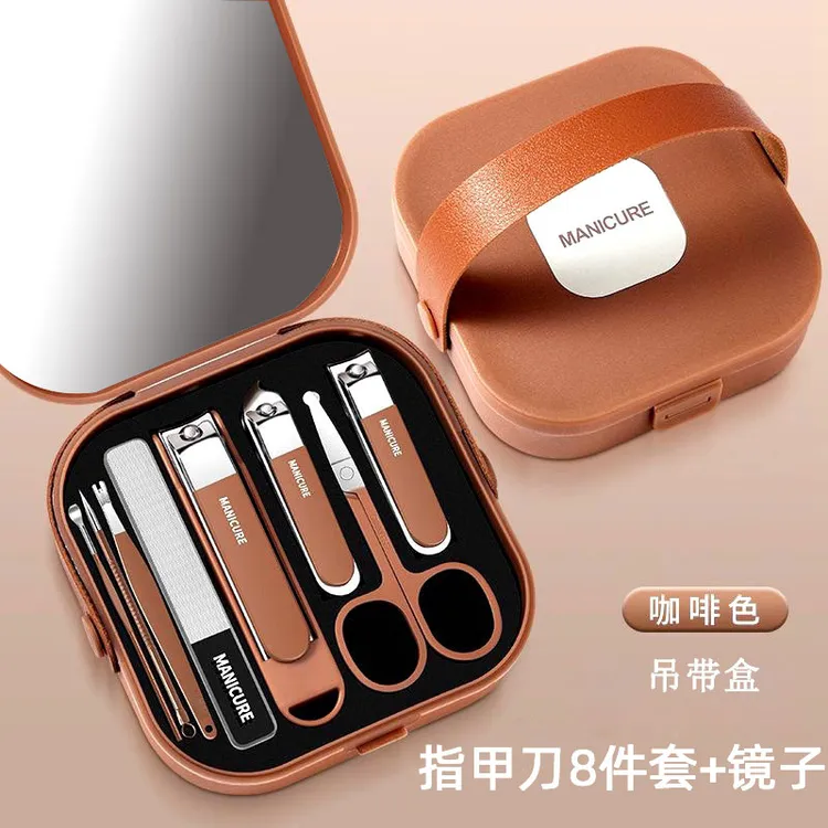 家用加厚防飞溅指甲刀套装修剪指甲剪多功能指甲钳修甲护理工具