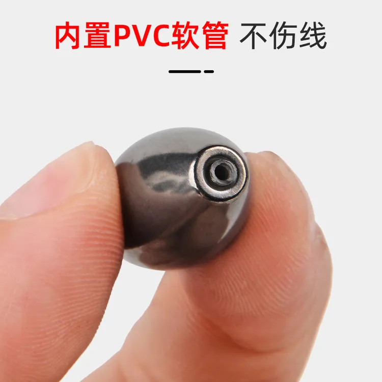 路亚钨钢铅腰鼓直子弹铅坠德州卡罗莱纳钓组配重空心管不伤线钨坠