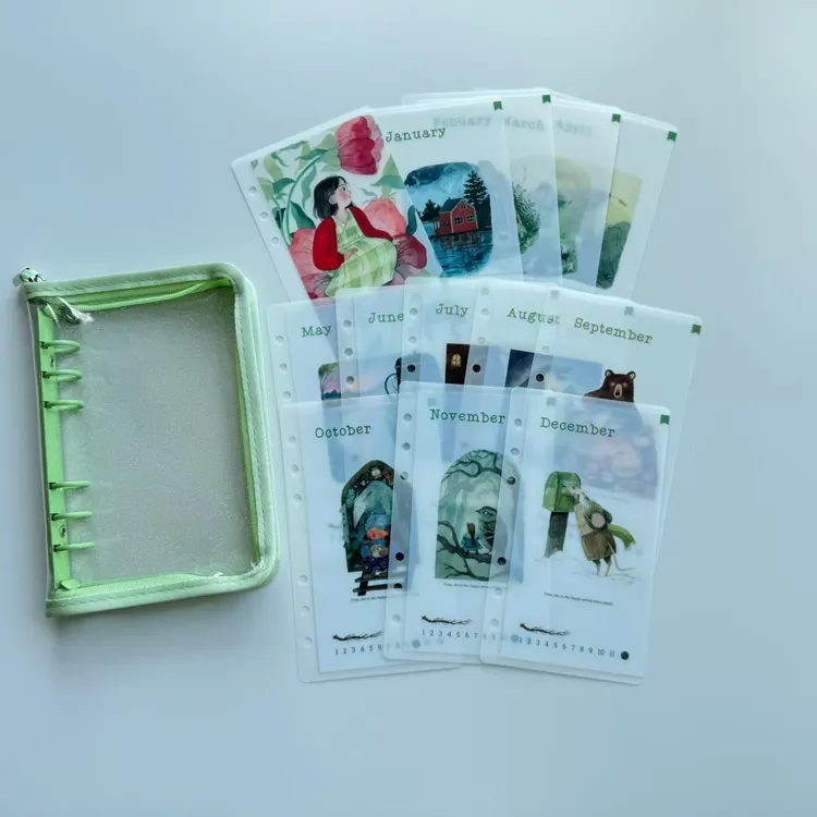 A6一年12月现金存钱袋