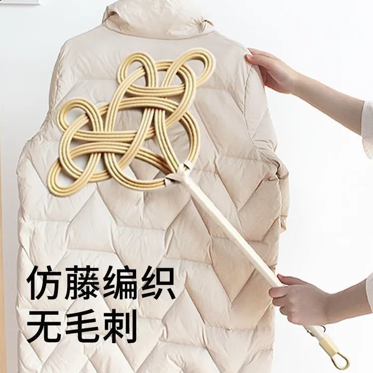 晒被子拍打神器除尘拍打羽绒服棉被蓬松天然仿藤条拍子家用晾晒