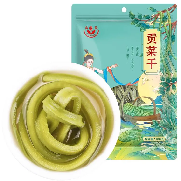 富昌贡菜干100g新鲜苔干苔菜火锅响菜干货凉拌菜脱水蔬菜干货